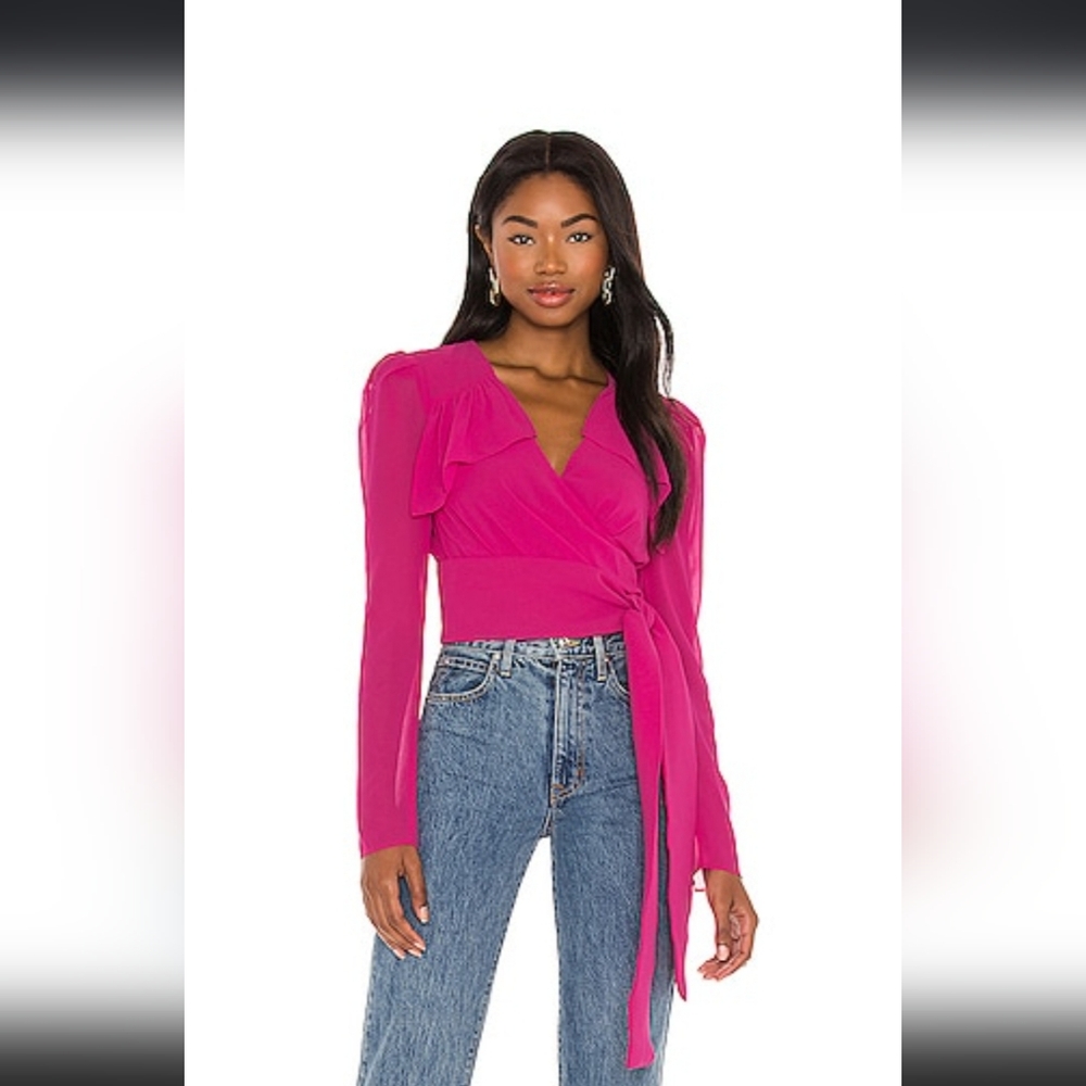NBD Palermo Top in Magenta Purple
